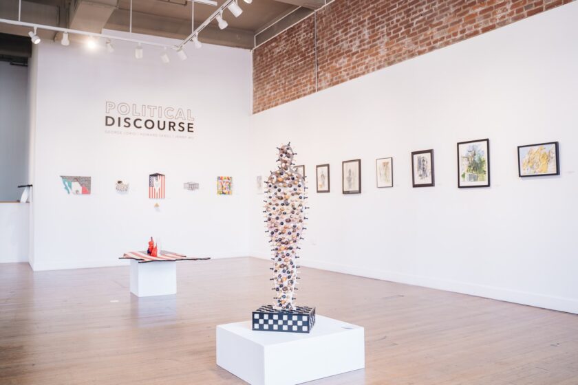 View of an art gallery