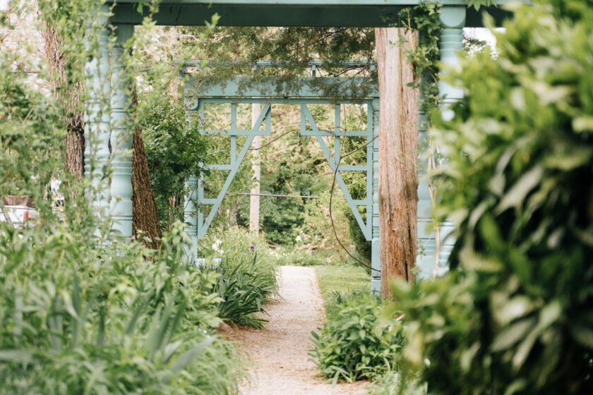 Photo of outdoor gardens.