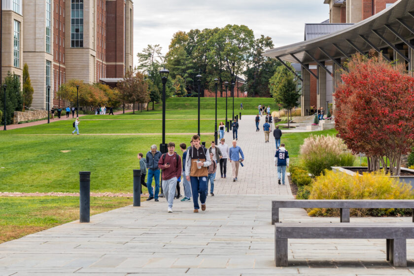 Unidentified Individuals on the campus of Liberty University.